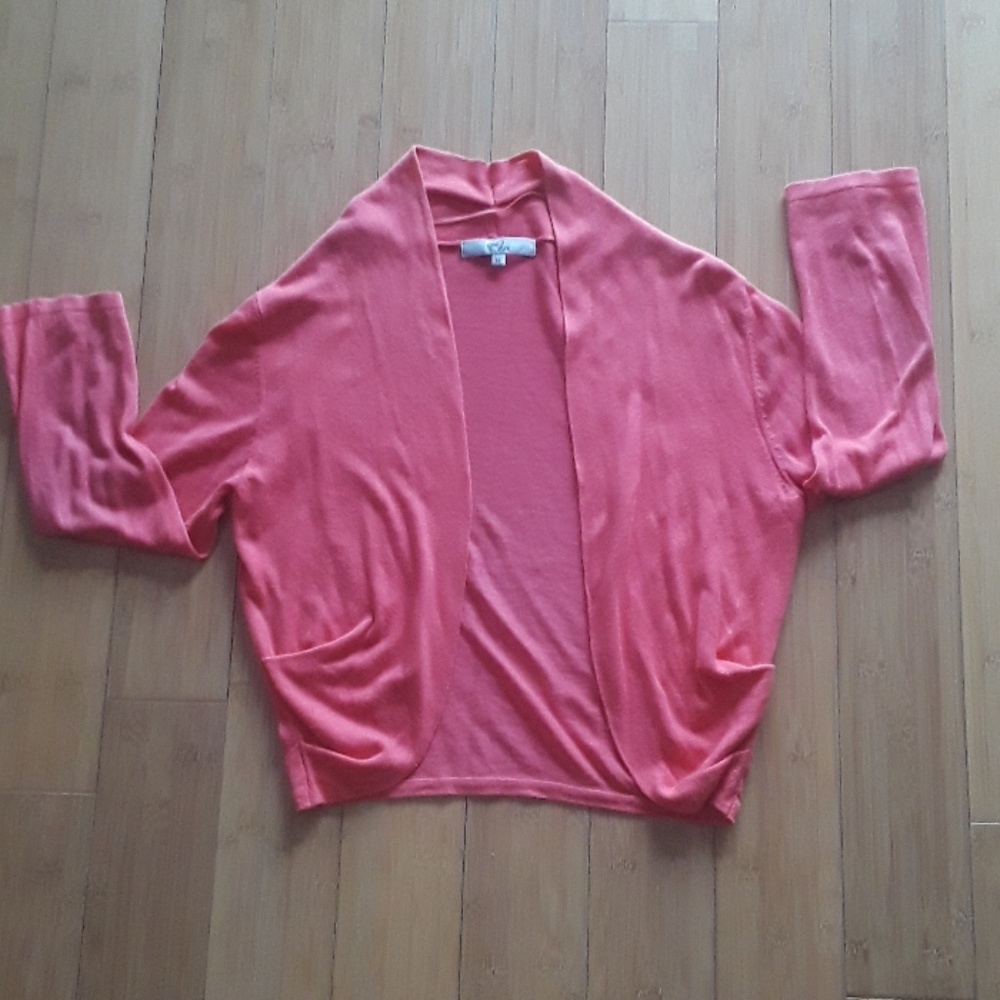 Cardigan in salmon color